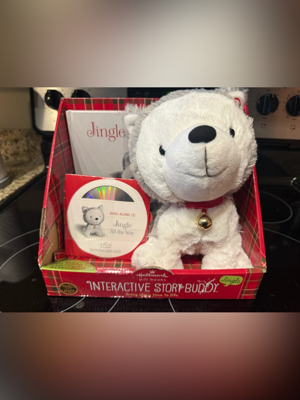 NEW Hallmark Jingle Interactive Story Buddy 9 1/2” Plush w/ CD & Book